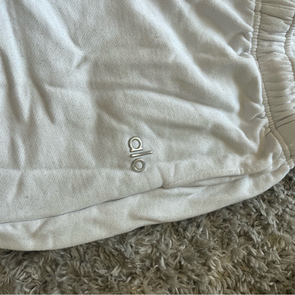 Alo White sweat pants